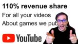 110% revenue share on YouTube