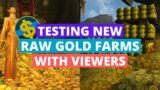 Testing New Raw Gold Farms With Viewers | Wow Shadowlands Pre-Patch Gold Farming
