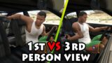 IN CAR – 1st person VS 3rd person (GTA V)