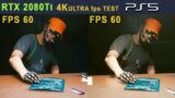 Cyberpunk 2077 PS5 VS RTX 2080Ti PC Graphics Comparison  FPS Test  Frames [20 Minute Gameplay] 1