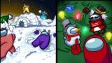 Among Us – 2 New Cosmicubes | Snowflake Cosmicube & Snowbean Cosmicube | Free Skins & Hats