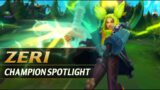 ZERI CHAMPION SPOTLIGHT Gameplay Guide – League of Legends