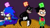 FNF Character Test | Gameplay VS Playground | Sonicarro Sped | Cartoon Cat | Robin