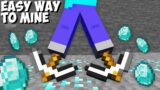 This is most EASY WAY to MINE any ORE in Minecraft ! PICKAXE BOOTS !