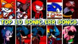Top 10 Sonic.ERR Songs in Friday Night Funkin’ VS Tails, Knuckles, Eggman, Amy and Sonic