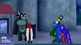 The Rise of “BLACK” Rainbow Friends Blue, Green, Orange & Purple | FNF Animation Friends To Your End