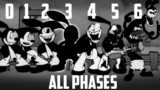 NEW Oswald ALL PHASES (0-6 phases) Friday Night Funkin' Saturday Fatality (Oswald/Mickey Mouse)