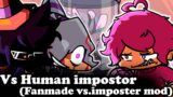 FNF | Vs imposter but they are Human (Fanmade Vs.Imposter mod) | Mods/Hard/Gameplay |