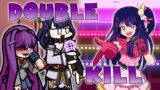 Double Purple | Double Kill But Hoshino Ai, Raiden Shogun And Yuri Sing It | FNF COVER